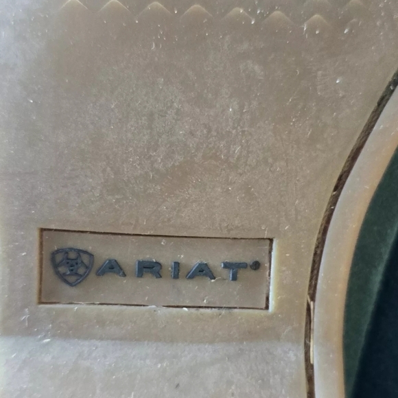 Ariat Loafers Women 7BYuma Green Leather Slip On Deck Boat Shoes Excellent - Picture 9 of 10